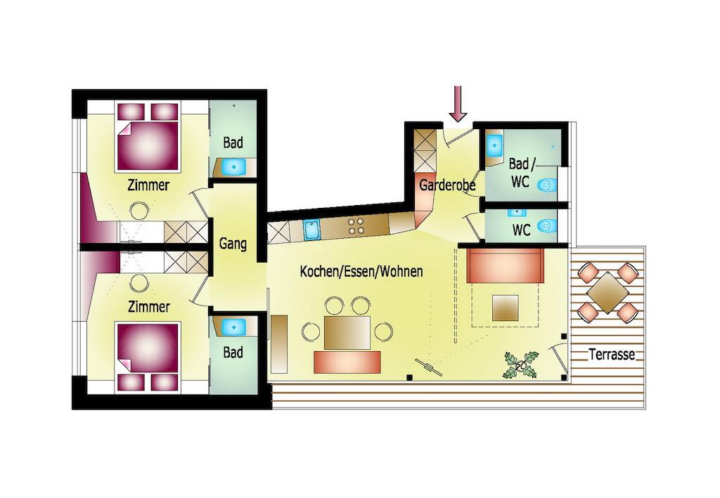 Thurnbach - Top Level Apartments Aschau Im Zillertal 객실 사진